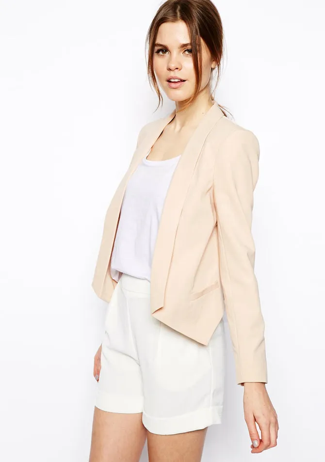 image:Luxe Tailored Waterfall Blazer